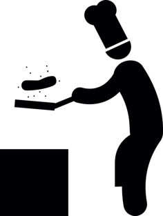 Chef Cooking Digital Sketch Svg Design, Free Vectors File